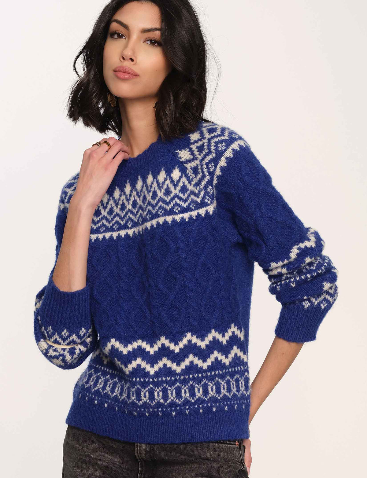 Heartloom Annora Sweater Cobalt