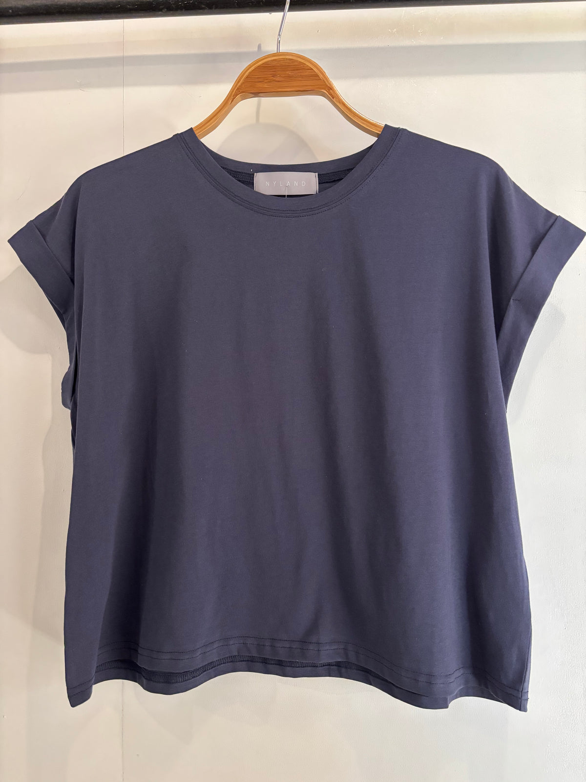 NYLAND Isabeau Round Neck Cuffed Sleeve Top