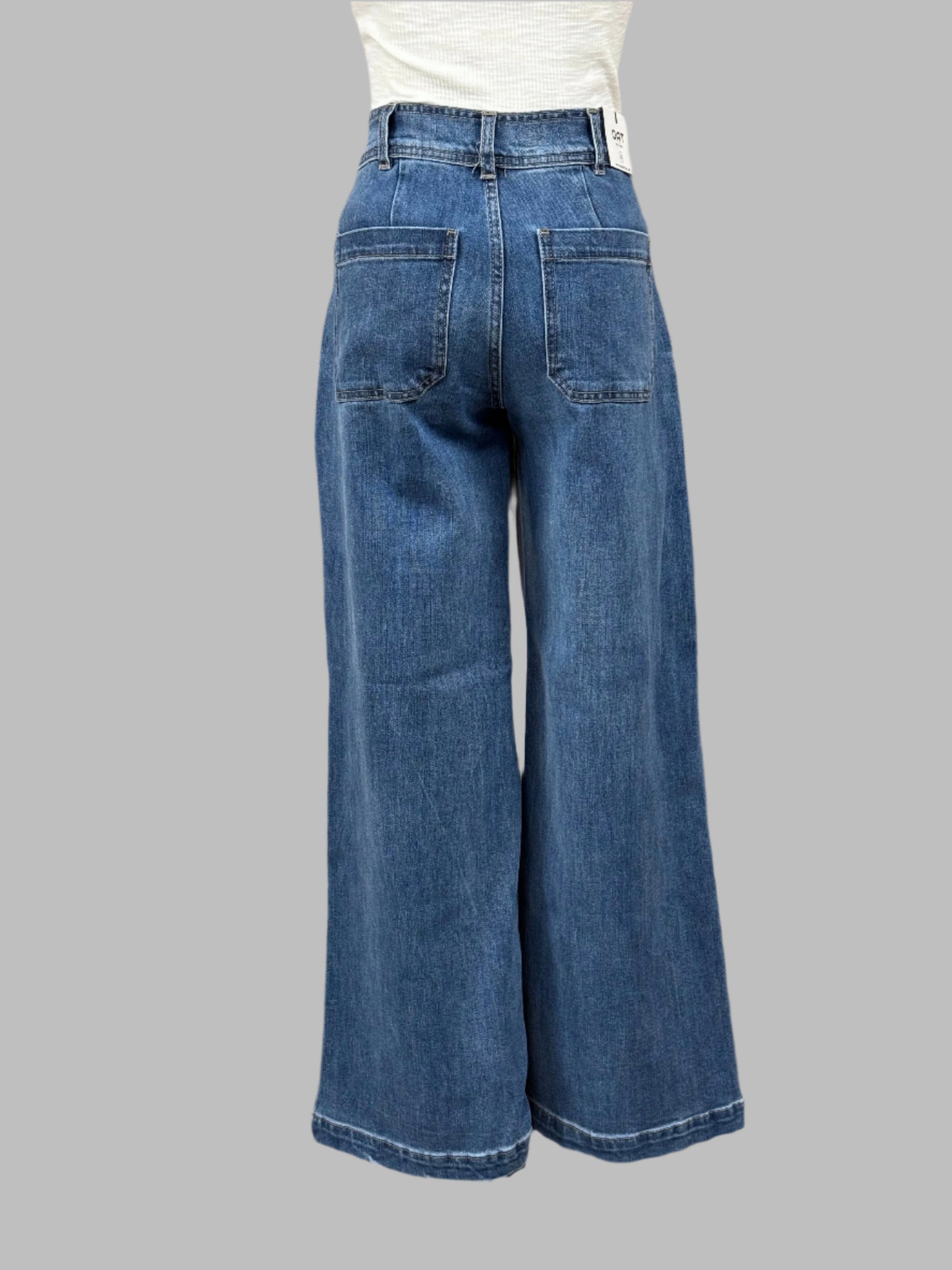 OAT Mid Rise Wide Leg in Billie Medium Wash
