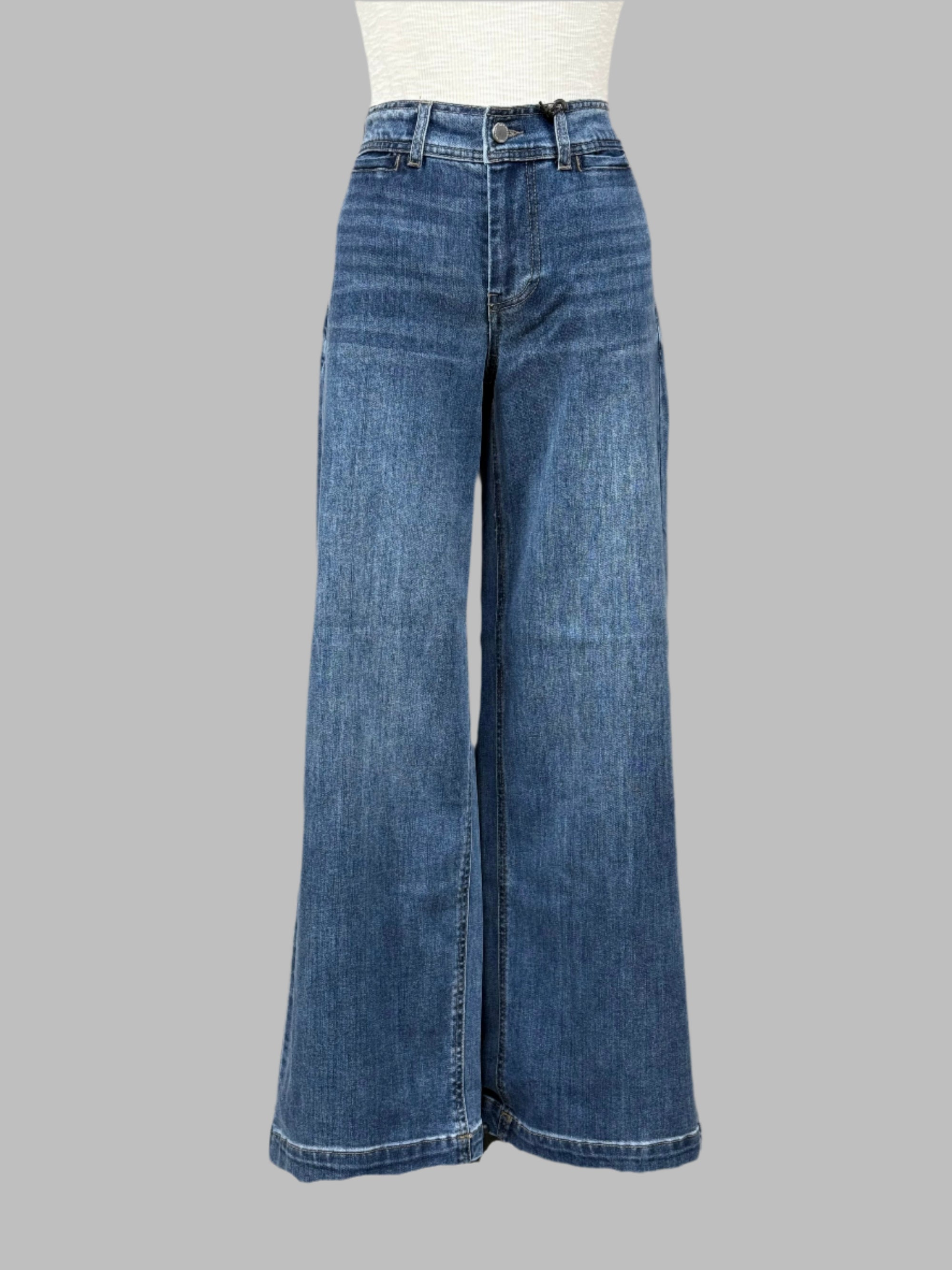 OAT Mid Rise Wide Leg in Billie Medium Wash