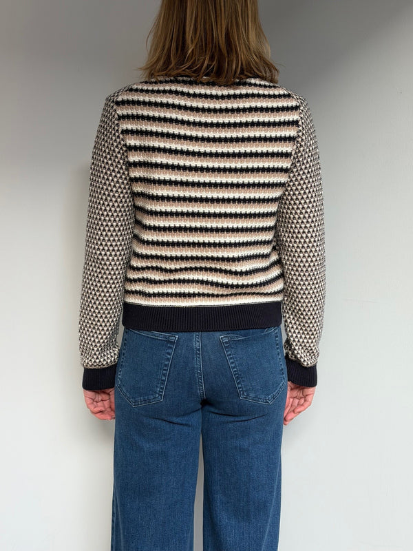 Jumper 1234 Geo Stripe Crew