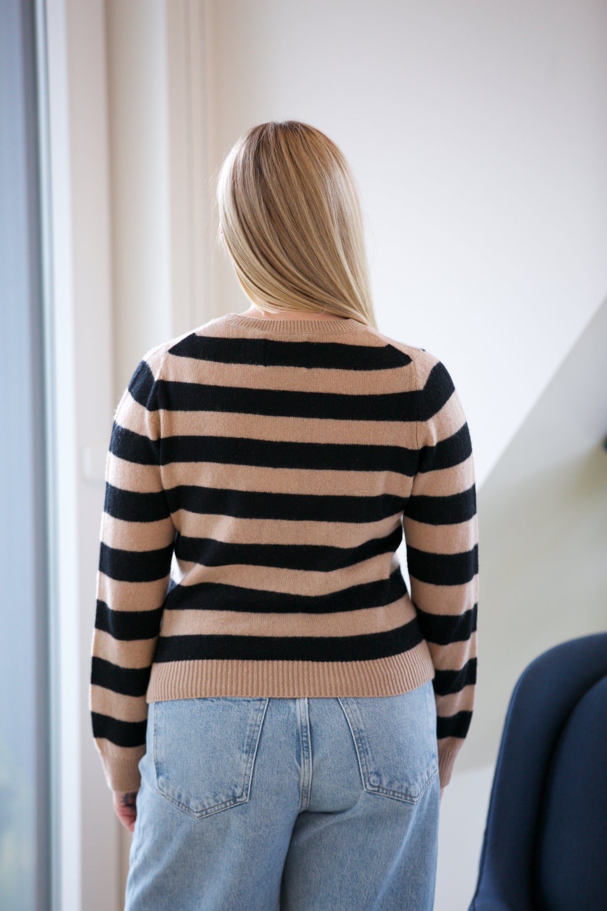 Jumper 1234 Stripe Crew Sweater