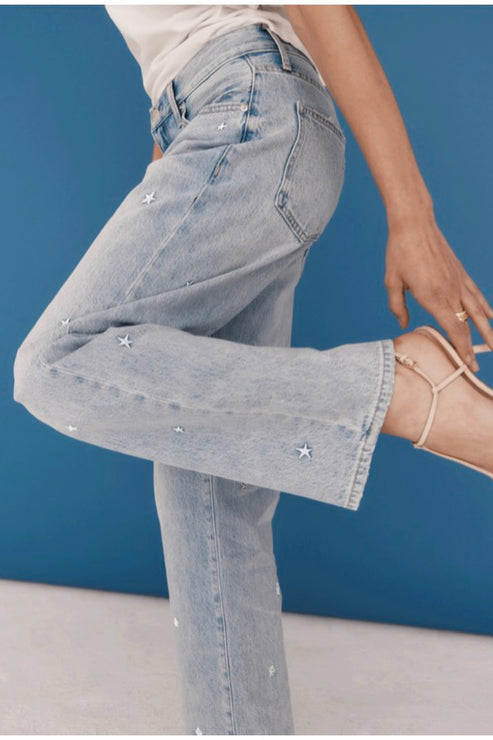 PISTOLA Lexi Mid Rise Bowed Straight in Stellar Vintage