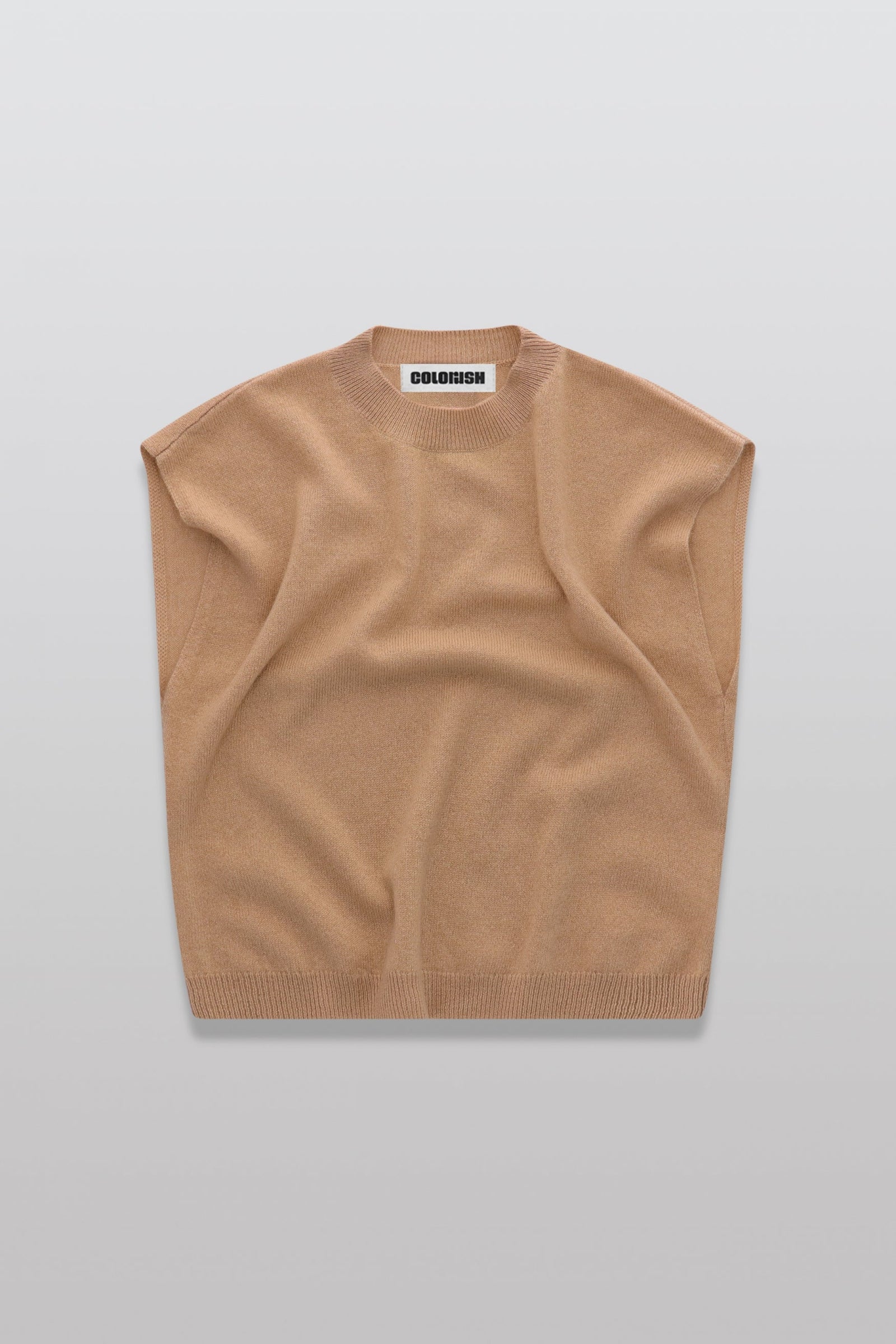 Colorush Lucca Crew Tank in Camel