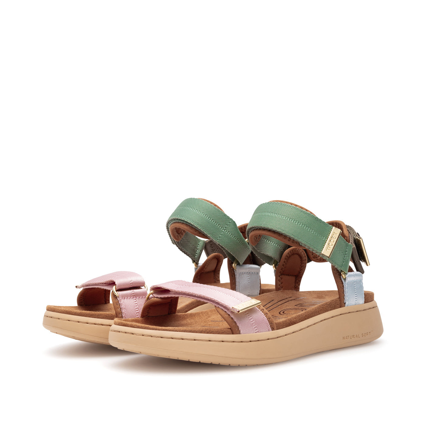 Woden Line Sandal Algae Multi
