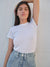 FRAME Fitted Crew Tee White