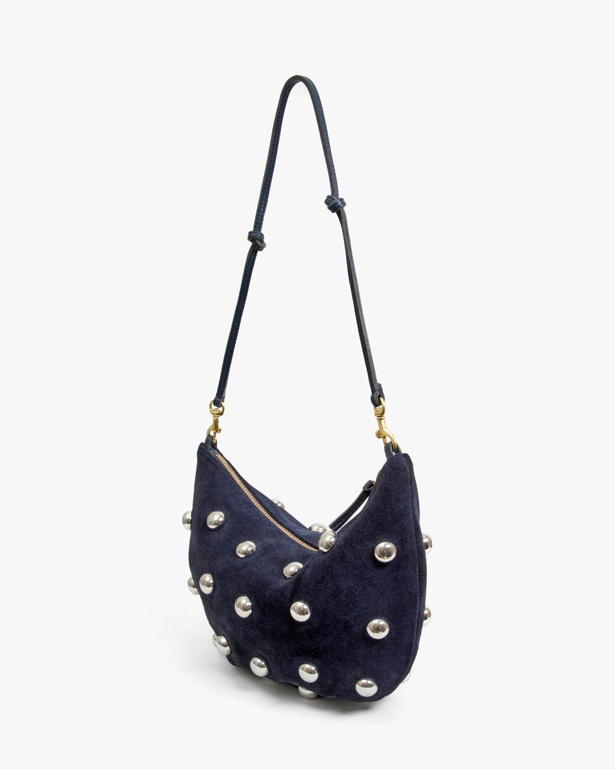 Clare V.  Lune Bag Suede w/ Studs
