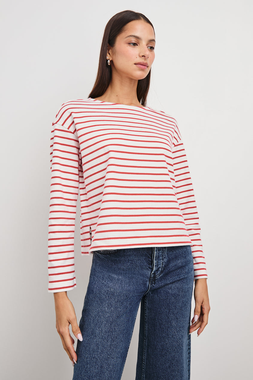 Rails Macy Top Cherry Stripe