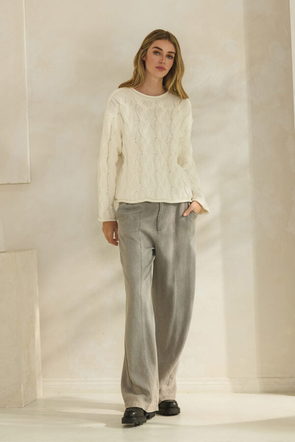 NYLAND Zuzu Cable Knit Sweater