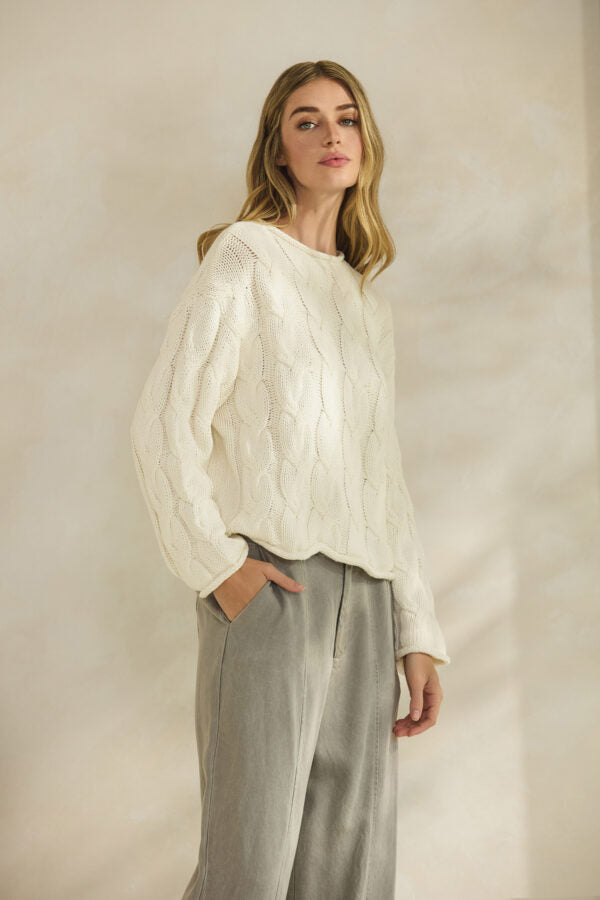 NYLAND Zuzu Cable Knit Sweater