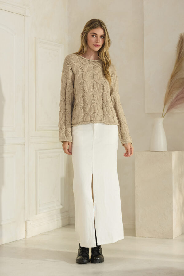 NYLAND Zuzu Cable Knit Sweater