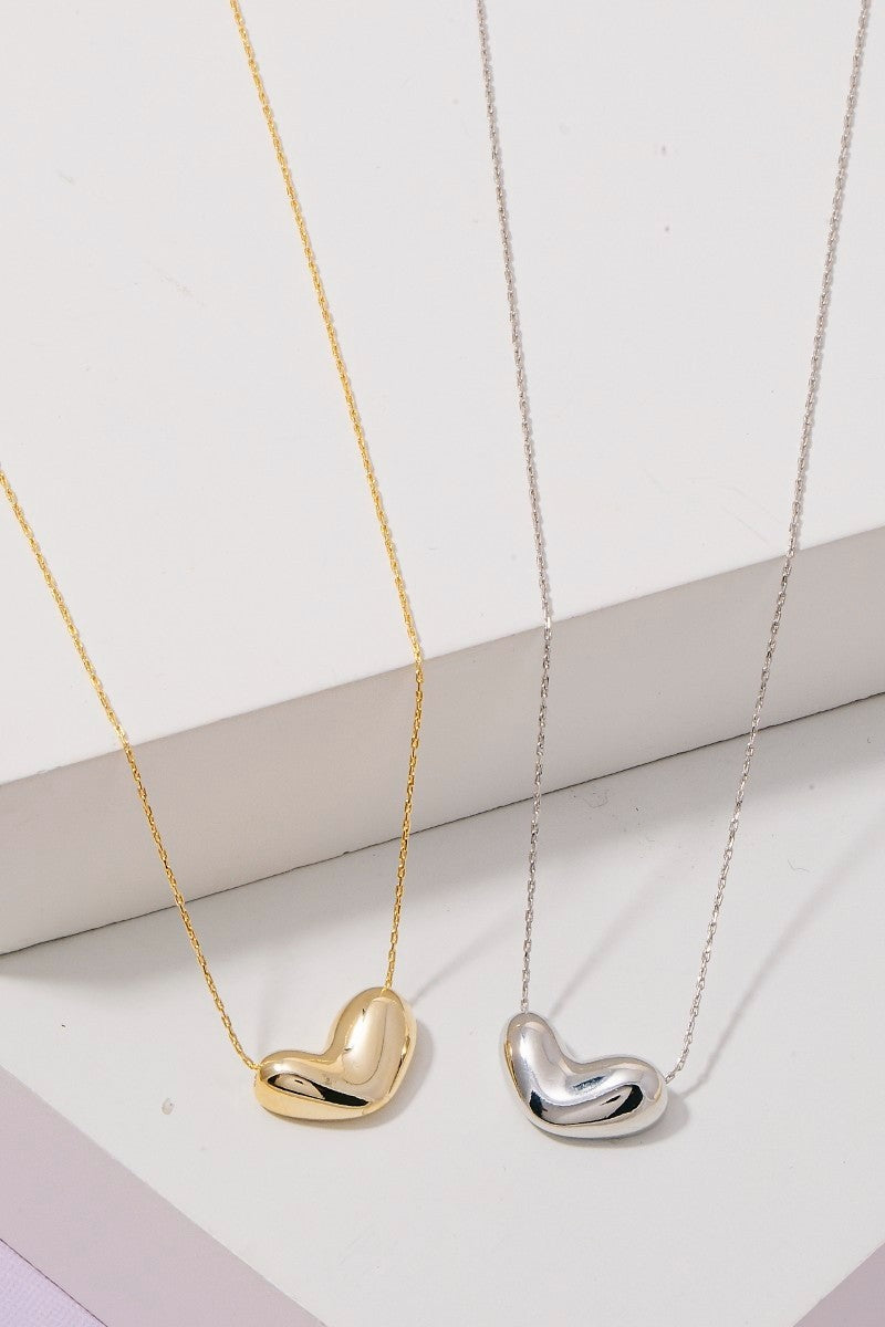 NYLAND Bubble Heart Pendant Necklace