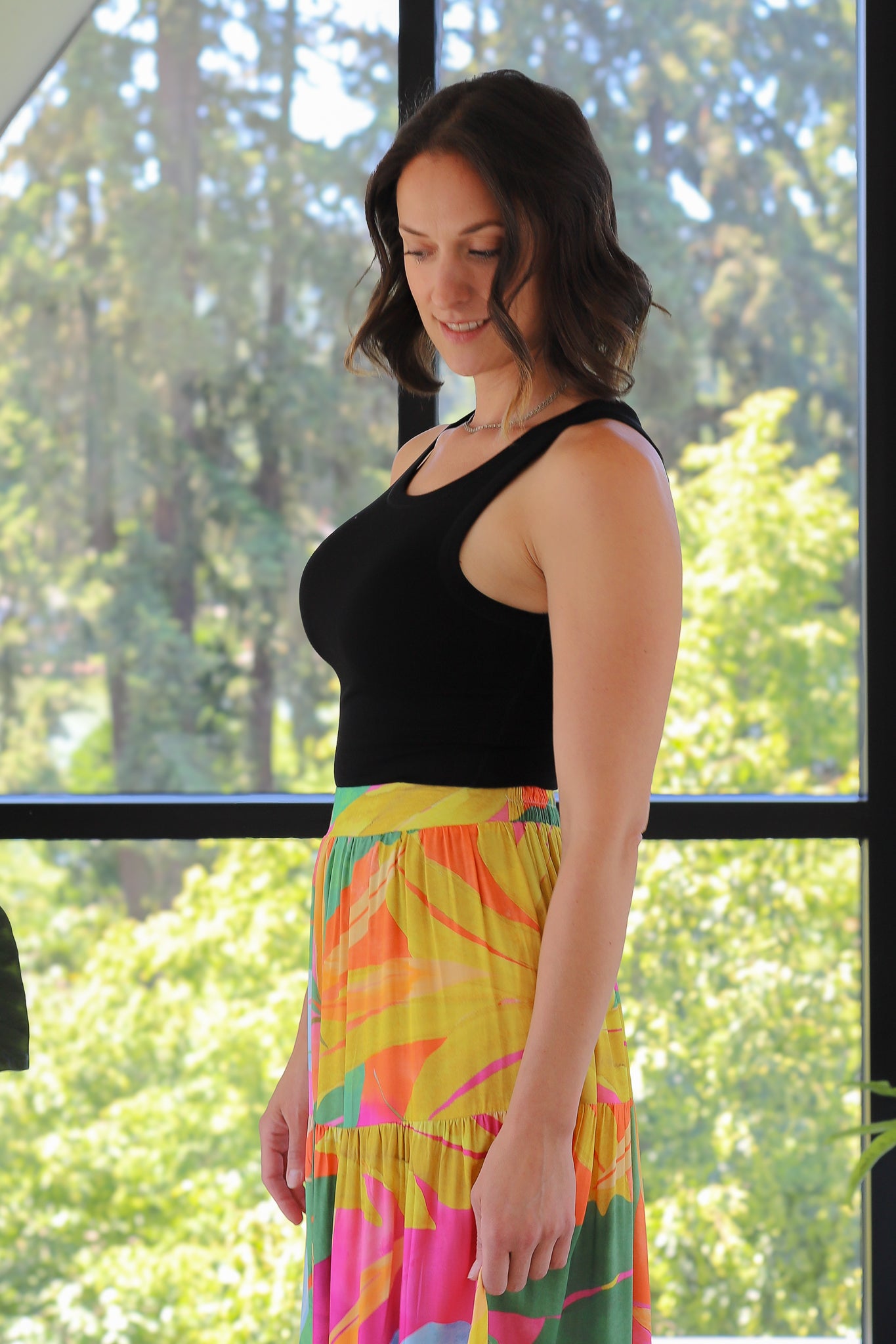 NYLAND Dita Binding Tank Top Black