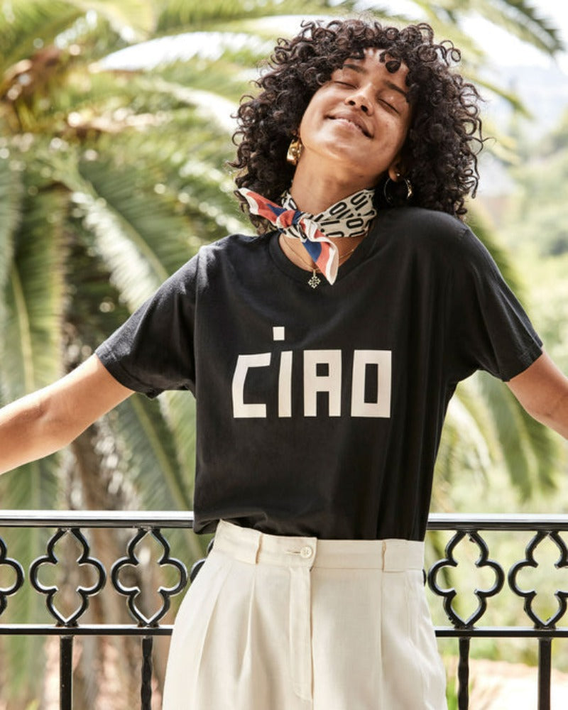 Clare V. Ciao Original Tee Black