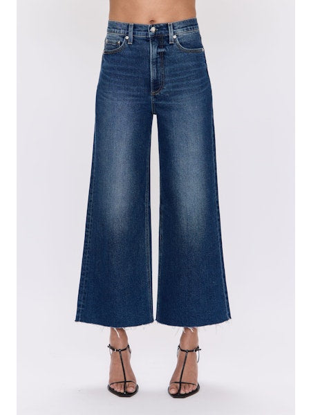 PISTOLA Lana Crop Wide Leg Jean in Broadway