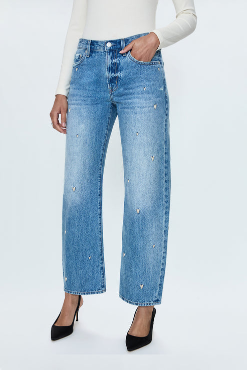 PISTOLA Lexi Mid Rise Bowed in Confetti Vintage
