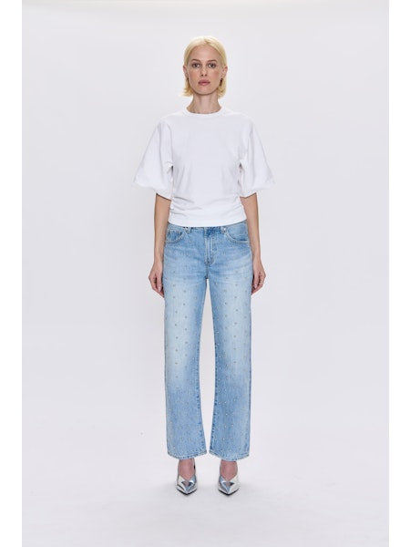 PISTOLA Lexi Mid Rise Bowed Straight in Aries