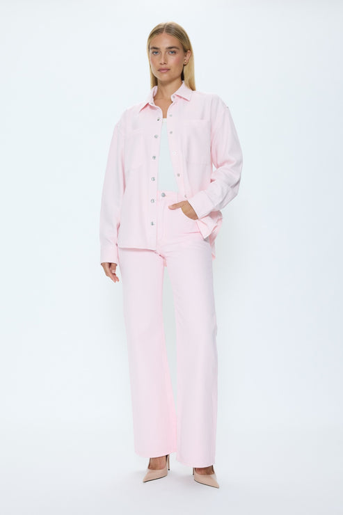 PISTOLA Elin Fluid Denim Shacket