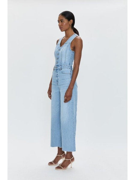 PISTOLA Aria Cropped Fitted Vest Jumpsuit Priority