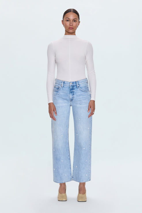 PISTOLA Lexi Mid Rise Bowed Straight in Stellar Vintage