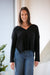 PROJECT SOCIAL T Getaway Notch Neck Sweater Rib Pullover