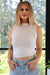 PROJECT SOCIAL T Wyatt Ruched Side Tank White