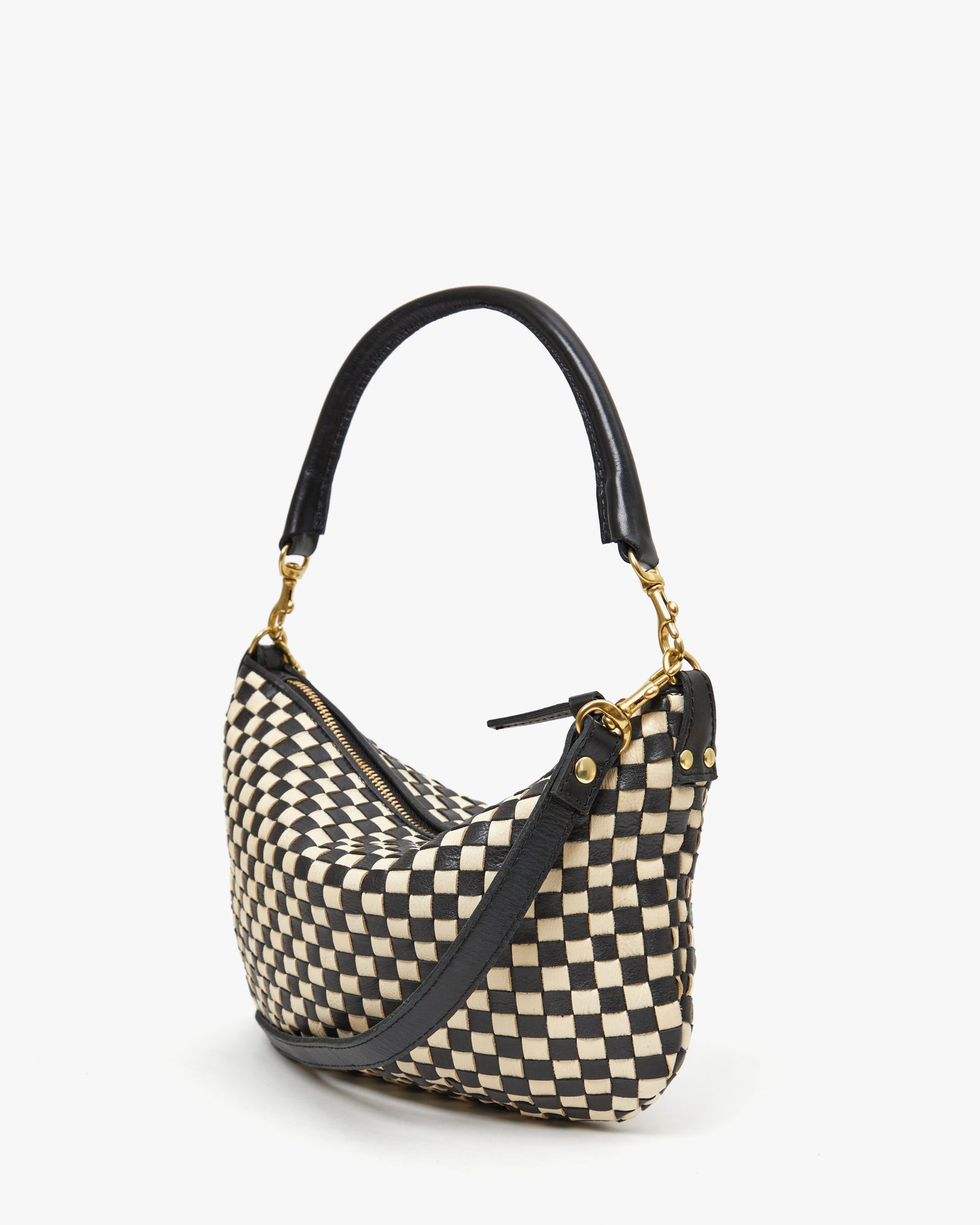 Clare V. Petit Moyen Woven Messenger