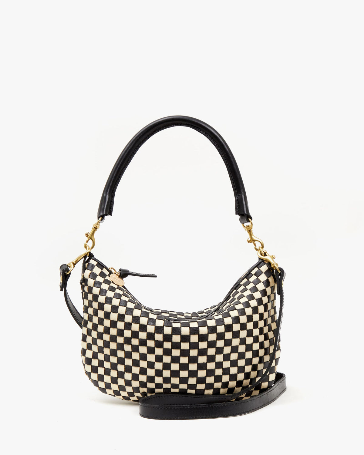 Clare V. Petit Moyen Woven Messenger