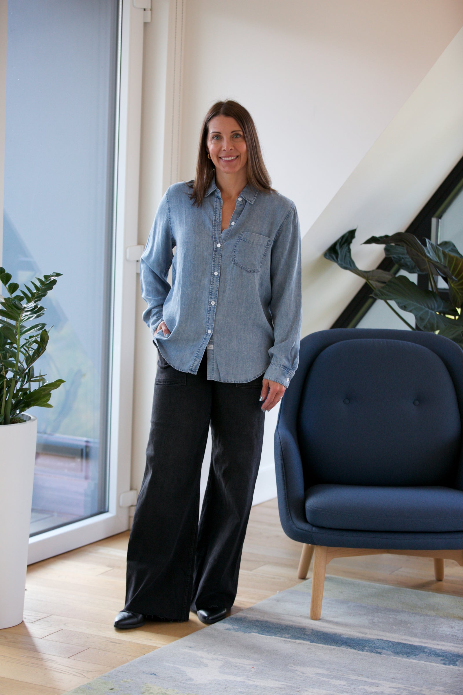 Rails Ingrid Shirt in Medium Vintage Cloud Wash