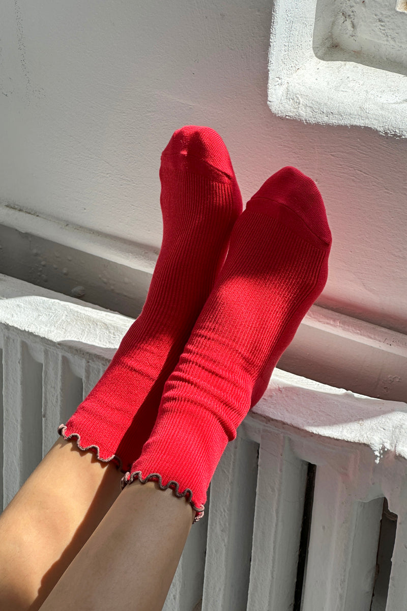 Le Bon Shoppe Ruffled Modal Socks