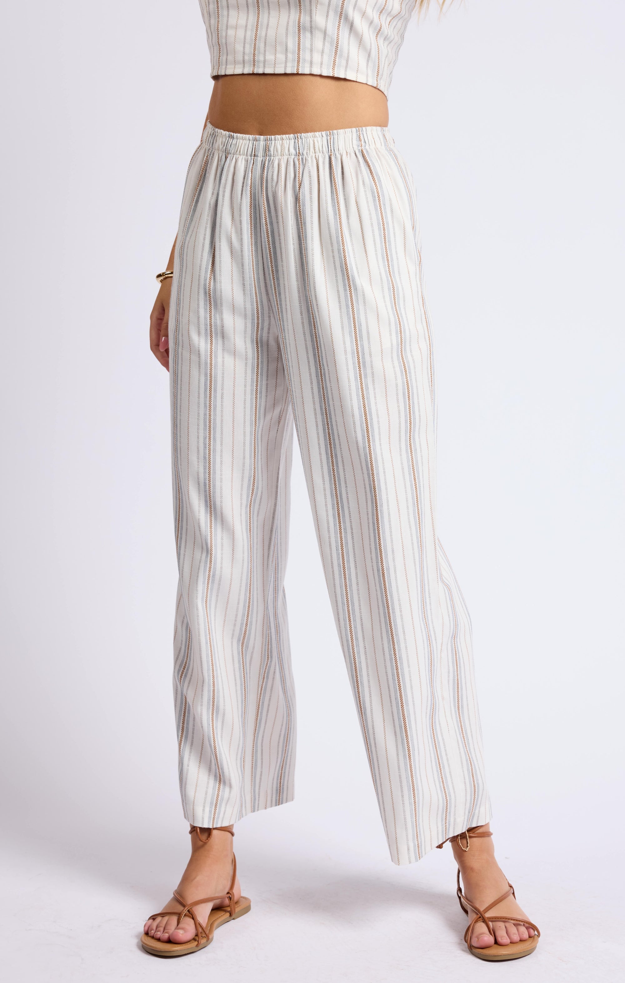 SAGE THE LABEL Nopales Striped Pull On Pant