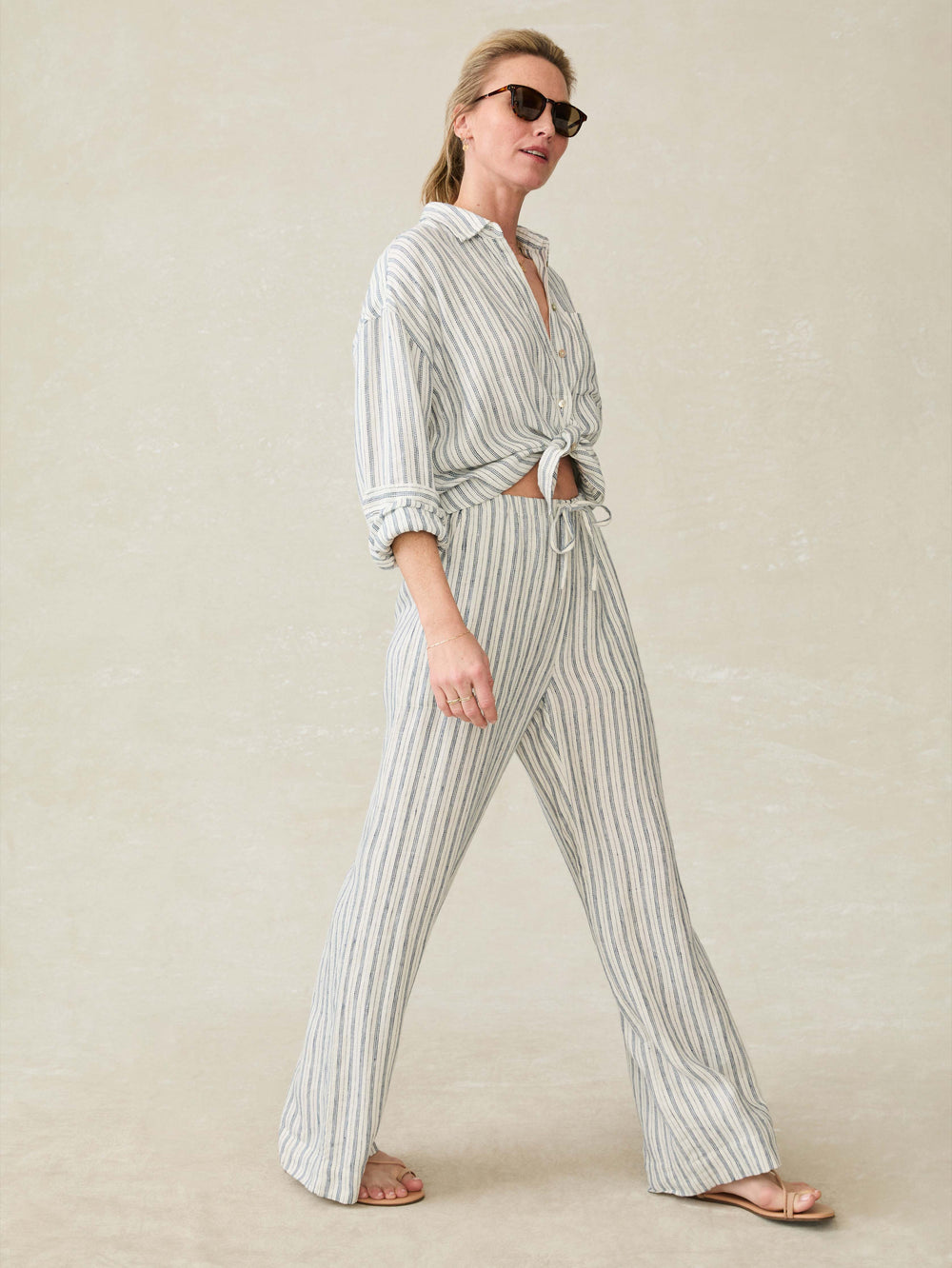 Faherty Santa Cruz Linen Relaxed Shirt in ODE