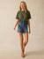 Faherty Stretch Terry Patch Pocket Short in Riverton