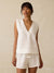 Faherty Dune Cotton Gauze Sleeveless Popover in White