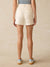Faherty Stretch Terry Patch Pocket Short in Egret