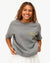 Clare V. Short Sleeve Sweatshirt Grey Melange