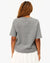 Clare V. Short Sleeve Sweatshirt Grey Melange