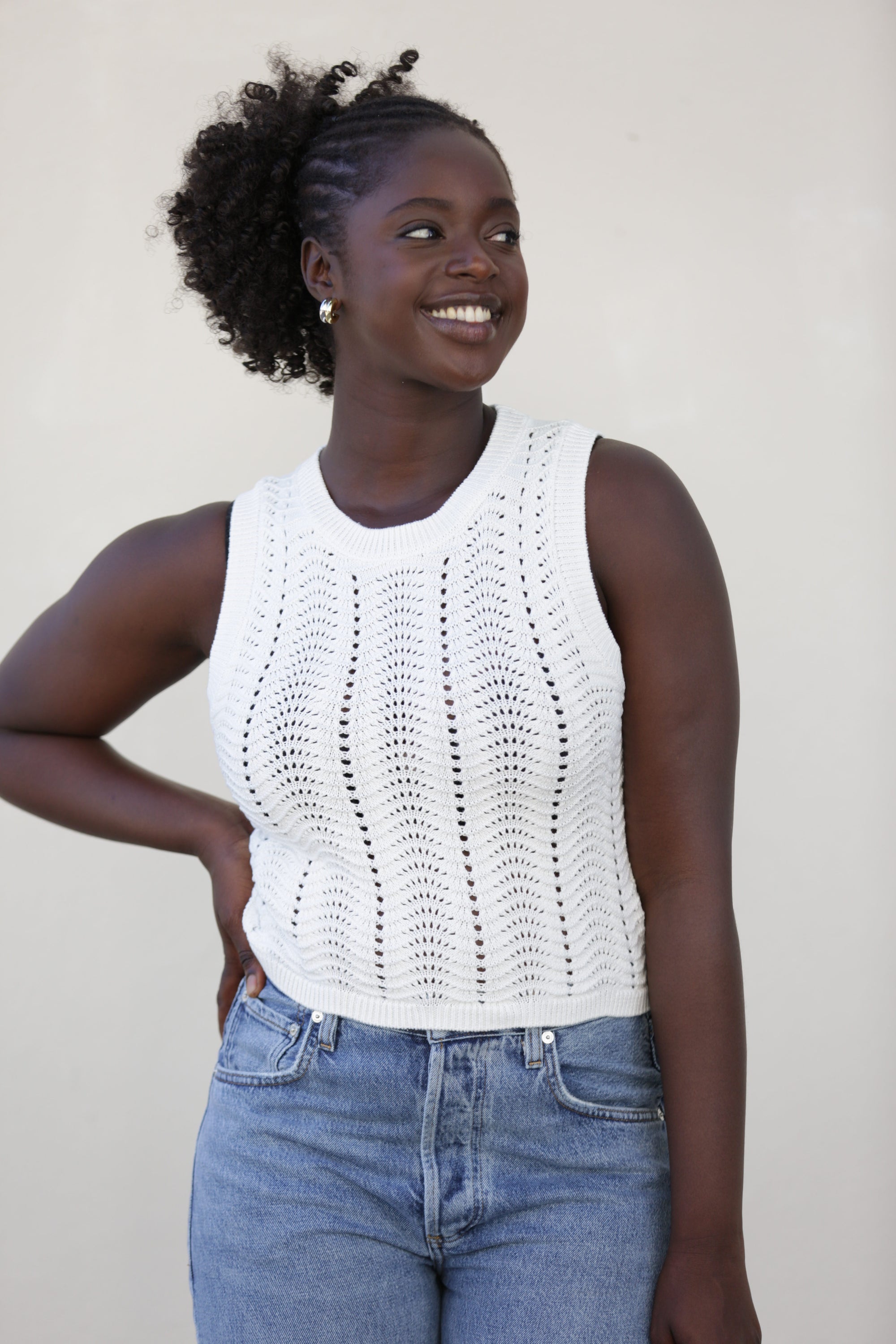 Stitches & Stripes Brett Vest Chalk