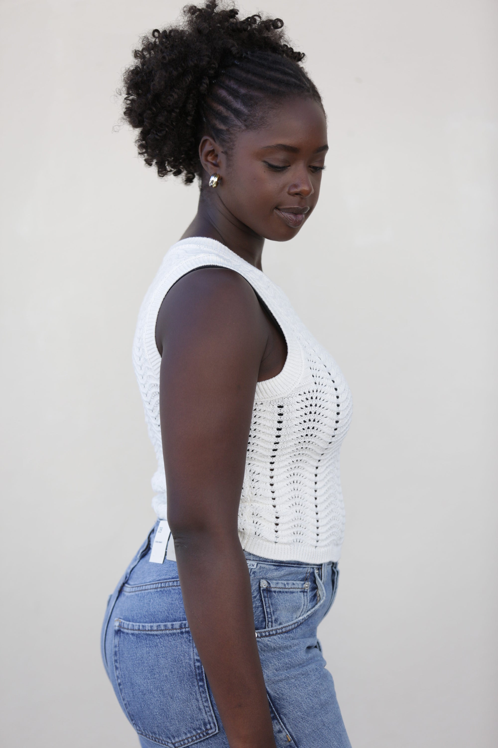 Stitches & Stripes Brett Vest Chalk