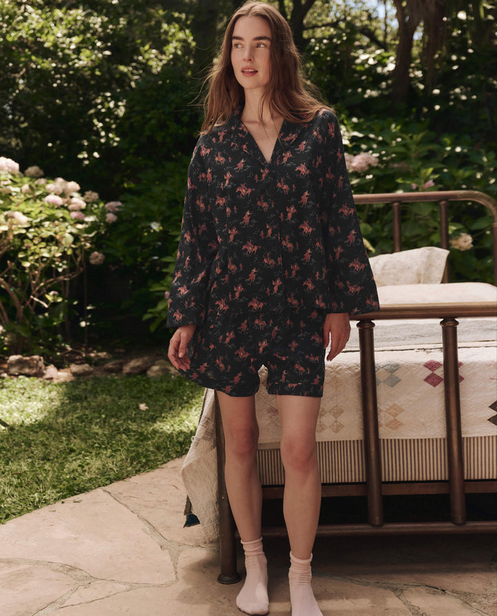 THE GREAT. The Square Pajama Short