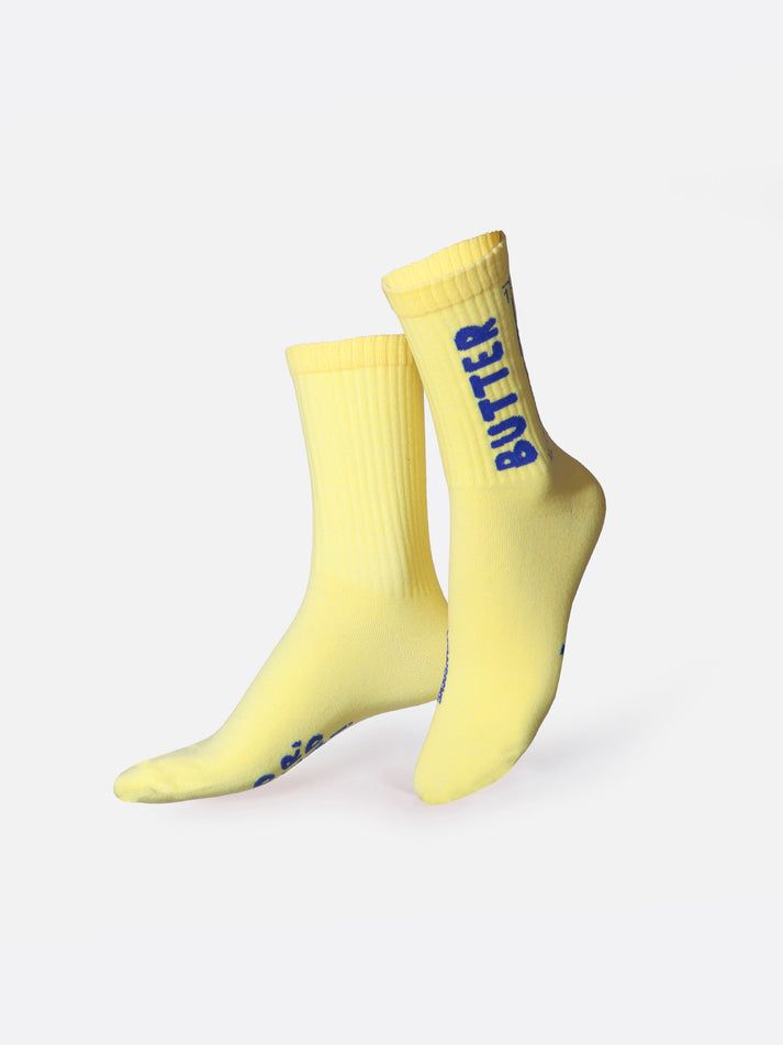 The WOW Effect Co. Eat My Socks Adult Flat Socks Butter