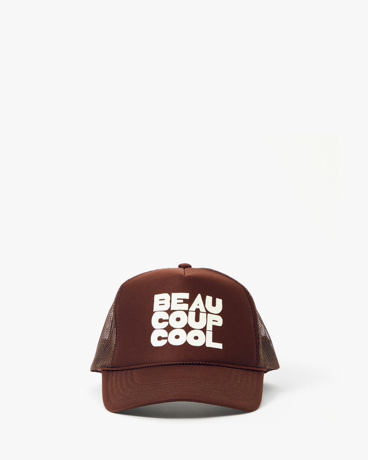 Clare V. Beaucoup Cool Trucker Hat Chocolate