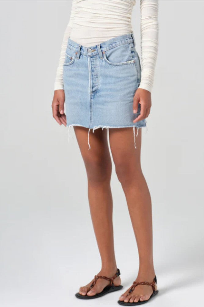 AGOLDE V-Waist Mini in Force