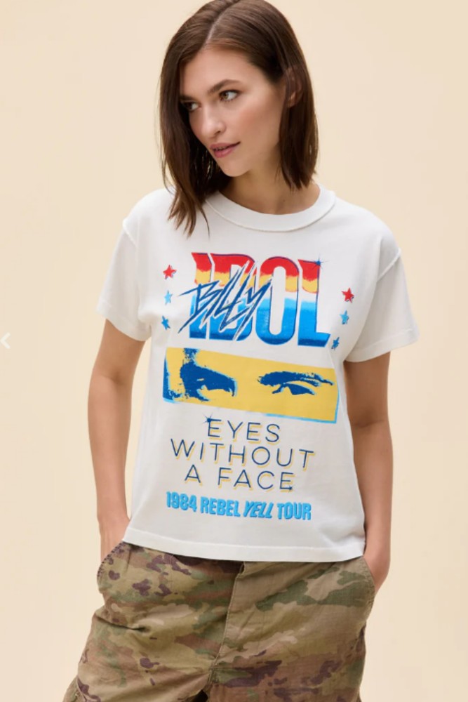DAYDREAMER Billy Idol Eyes Without A Face Reverse GF Tee