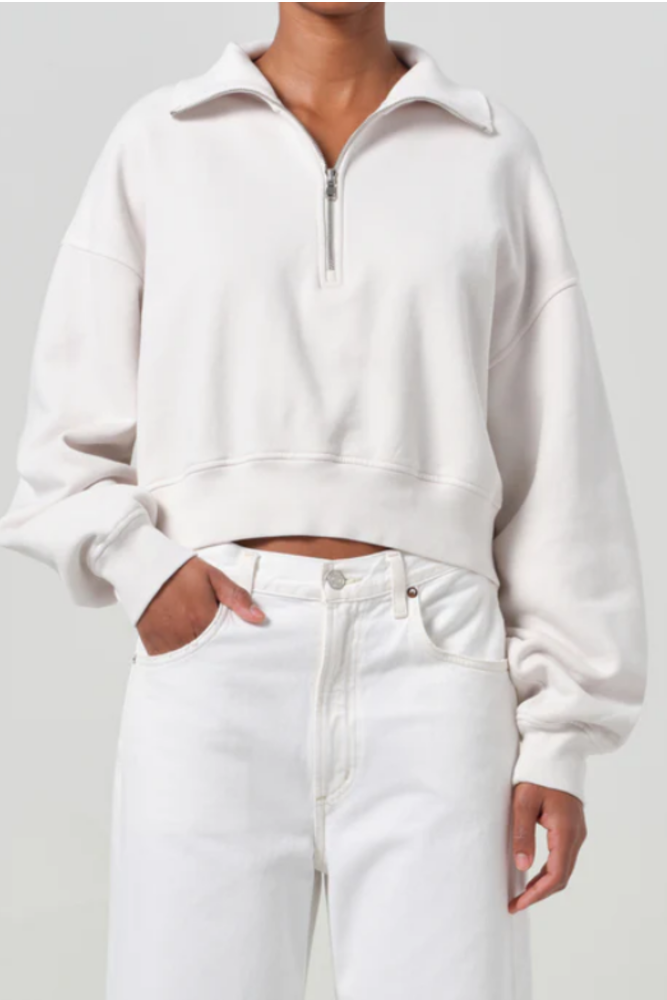 AGOLDE Bethan Quarter Zip Sweatshirt