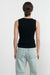 Enza Costa Silk Knit Sleeveless Boatneck Black