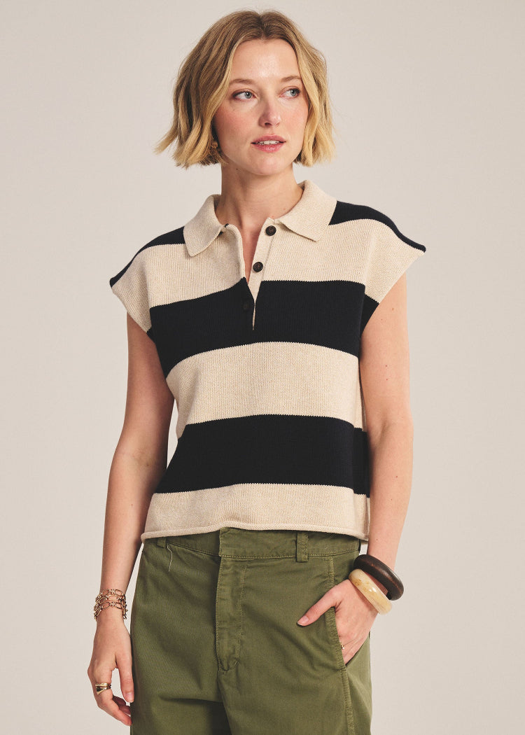 Velvet by Graham & Spencer Zoella Top Oat navy