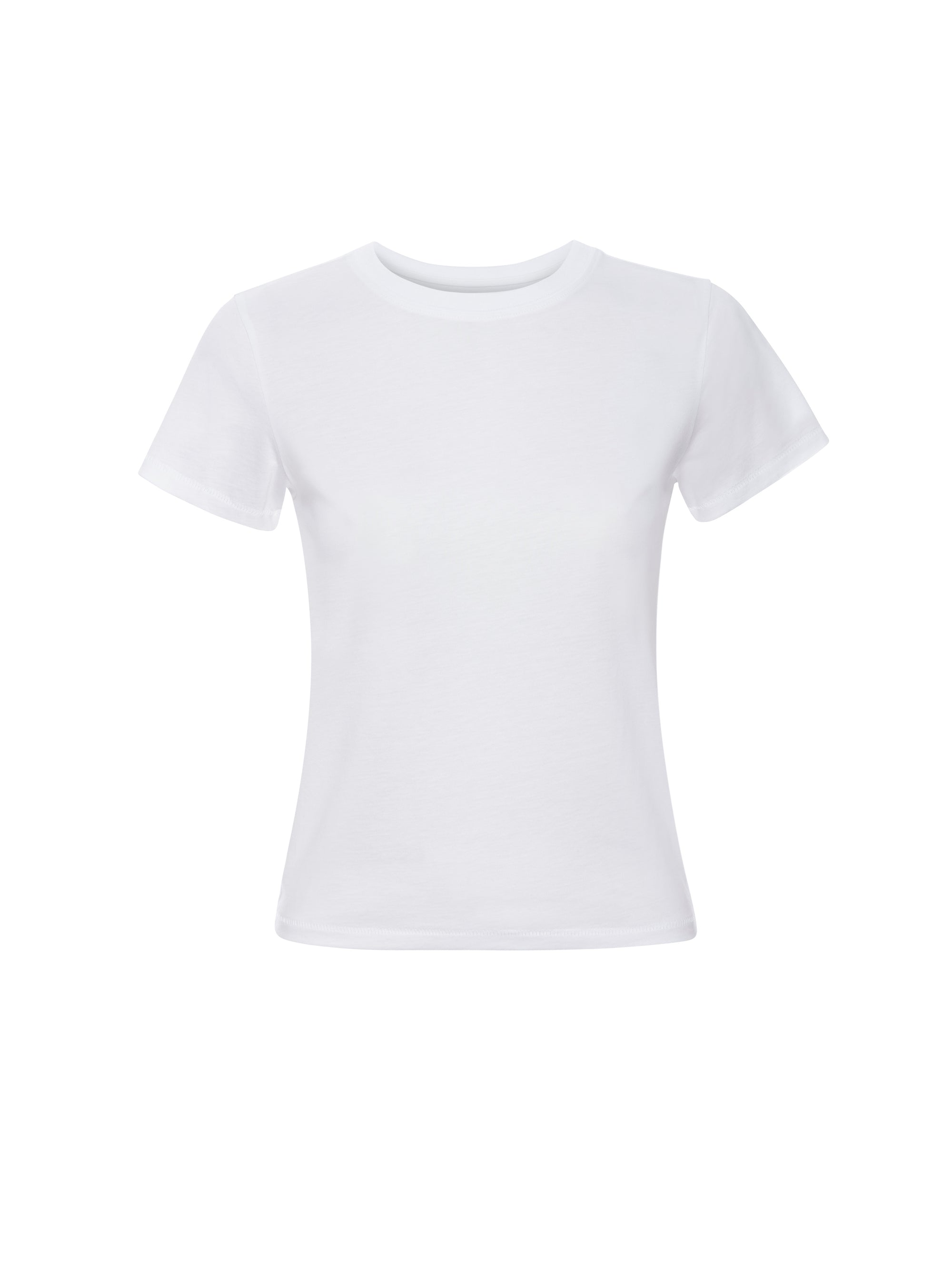FRAME Fitted Crew Tee White