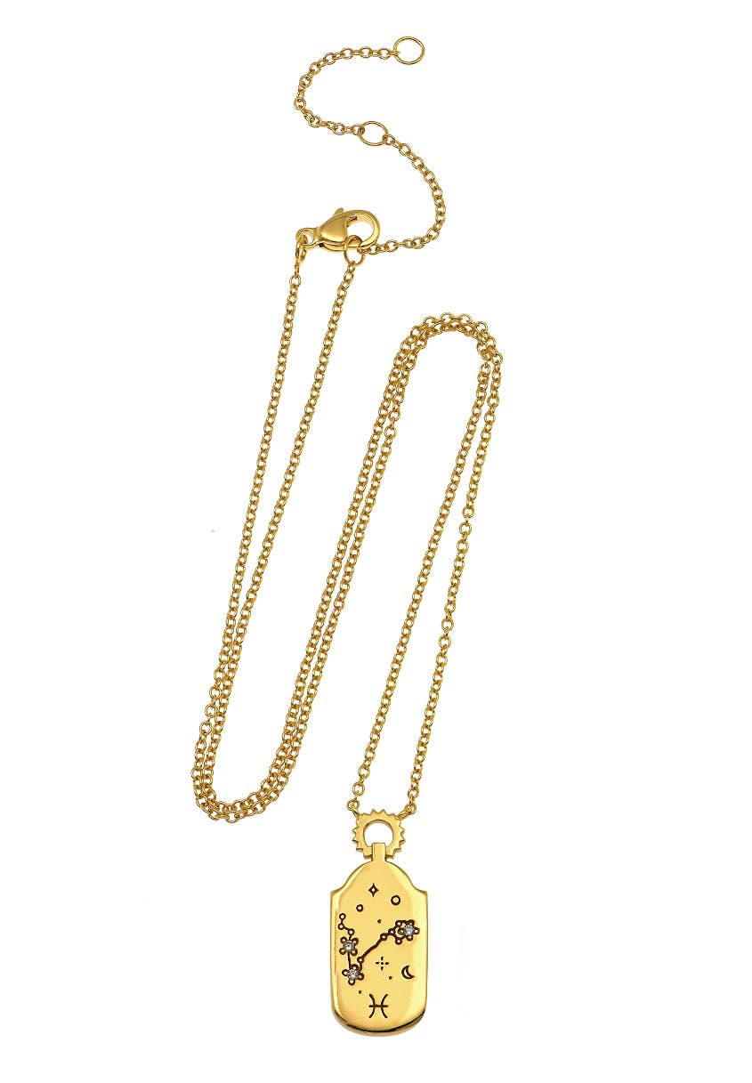 The Land of Salt Zodiac Charm Necklace
