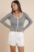 Sadie & Sage Prepster Buttoned Striped Cardigan